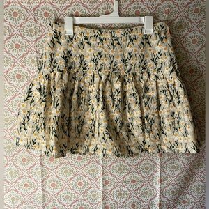 Avec Les Filles Embroidered Daisy Skirt